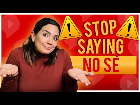 STOP Saying “No Sé” in Spanish, say THIS Instead (9 alternatives)